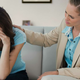 Illustration for article titled Woman Comforting Friend Just Going To Throw Compliments Against Wall And See What Sticks